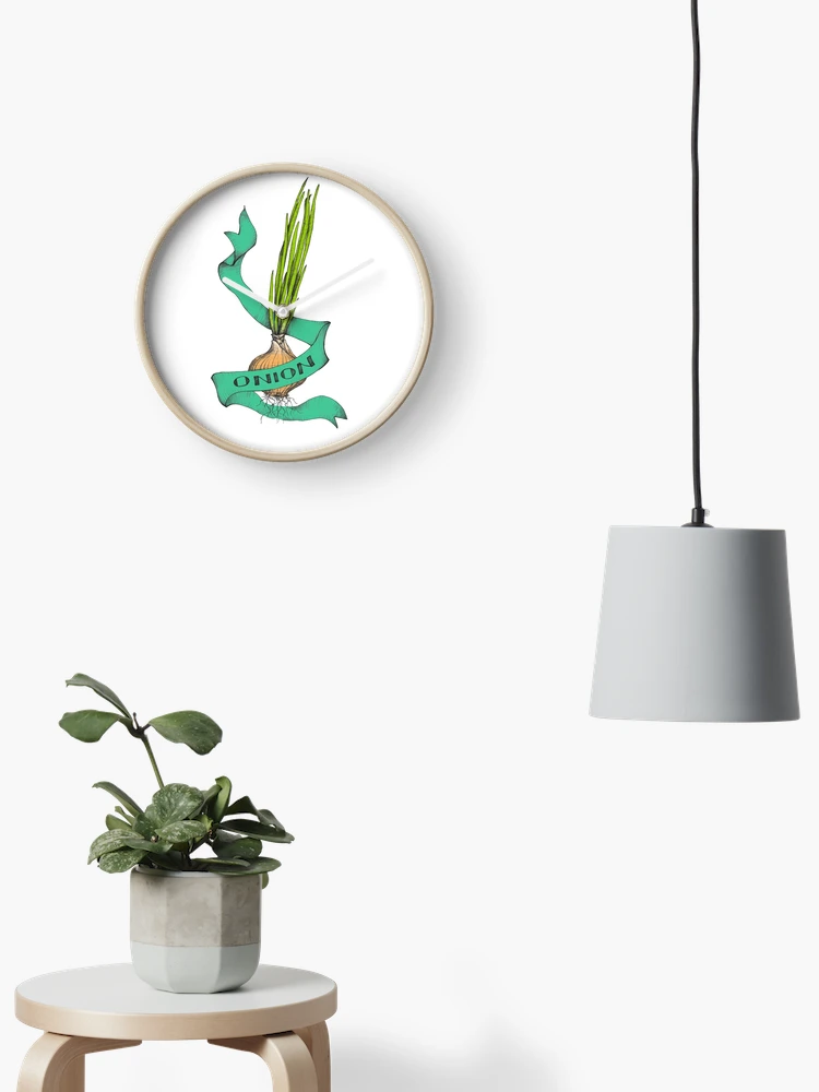 Thumbnail 2 of 4, Clock, Onion designed and sold by klops.