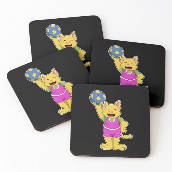 Item preview, Cat as Handball player with Handball designed and sold by Snabdesign84.