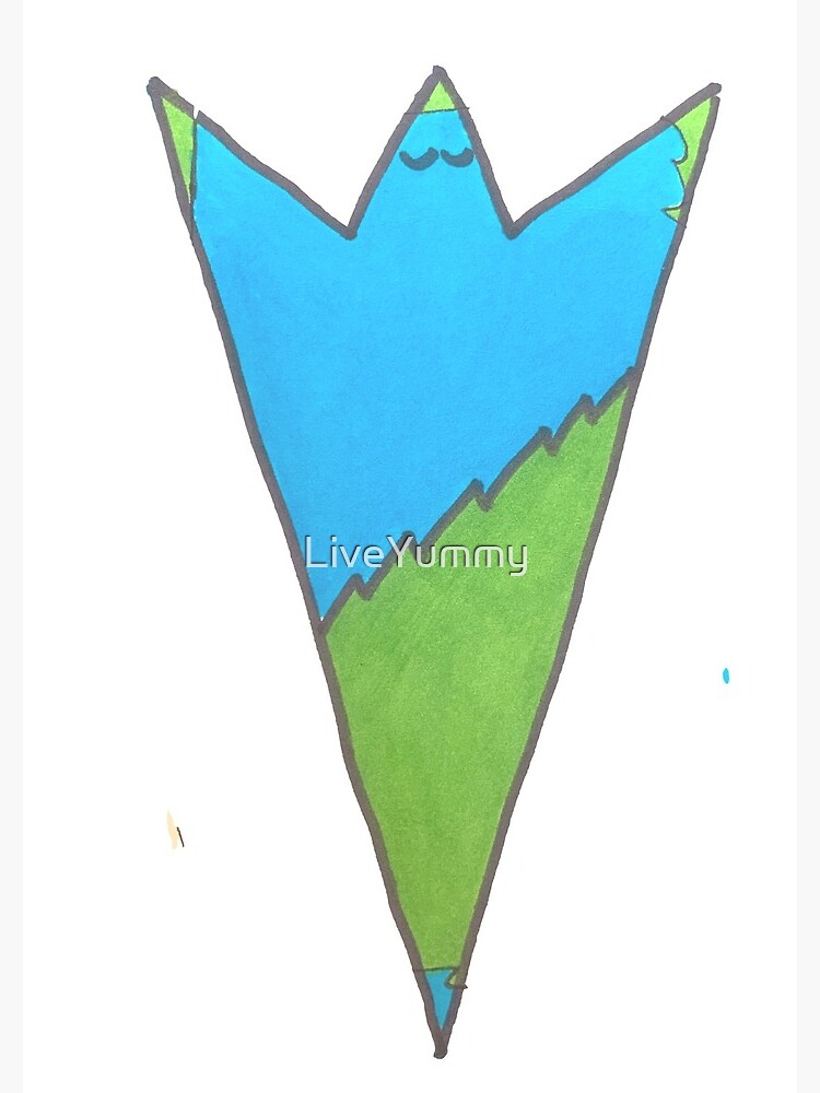 Blue and Green Ta-Dah! - Serenity - Peace - Joy by LiveYummy