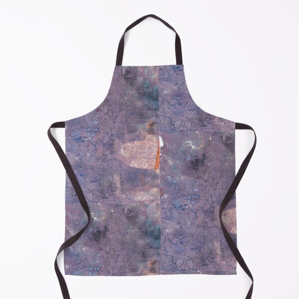 Item preview, Lilac Purple Abstract Floral Gelli Print designed and sold by hoganburleigh.