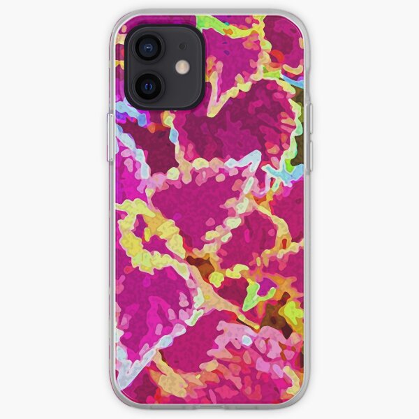 Pink and Yellow Coleus Botanical Plant iPhone Soft Case