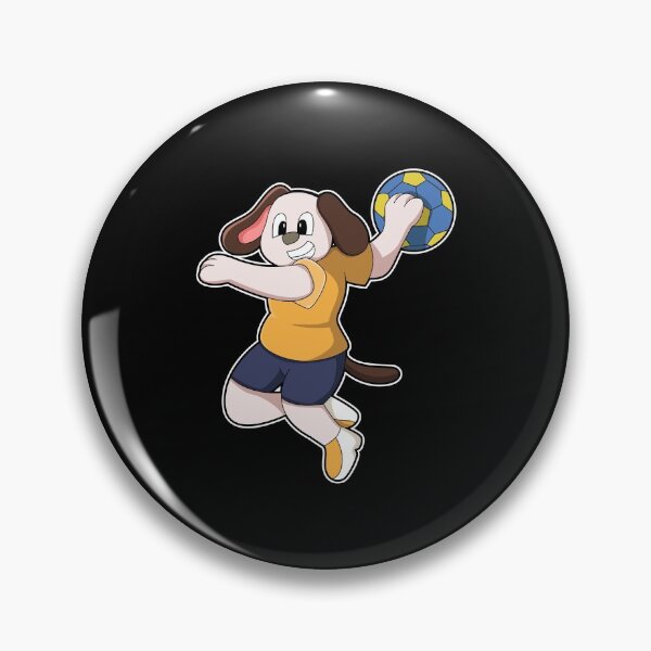 Artikelvorschau, Hund als Handballspieler mit Handball entworfen und verkauft von Snabdesign84.