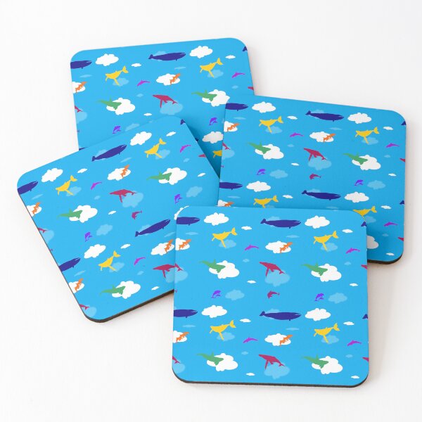 Item preview, Whales and dolphins in the clouds designed and sold by Slap-Cat.