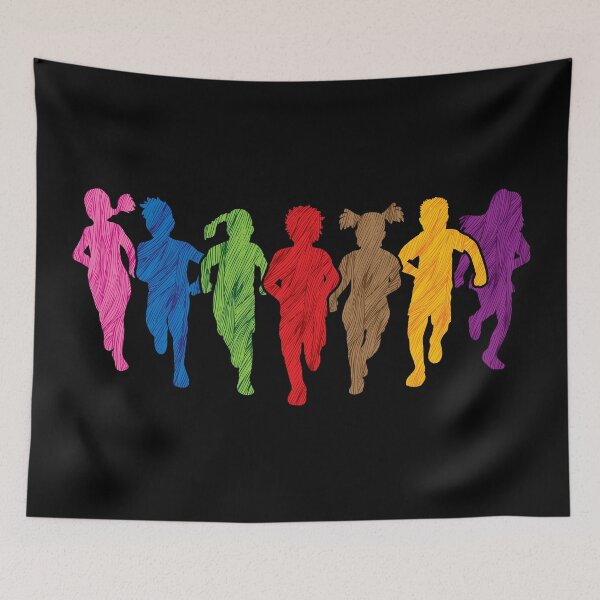 Item preview, Running Children Running Abstract designed and sold by SportsT-Shirts.