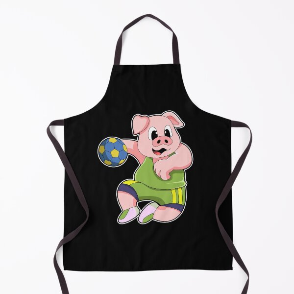 Item preview, Pig as Handball player with Handball designed and sold by Snabdesign84.
