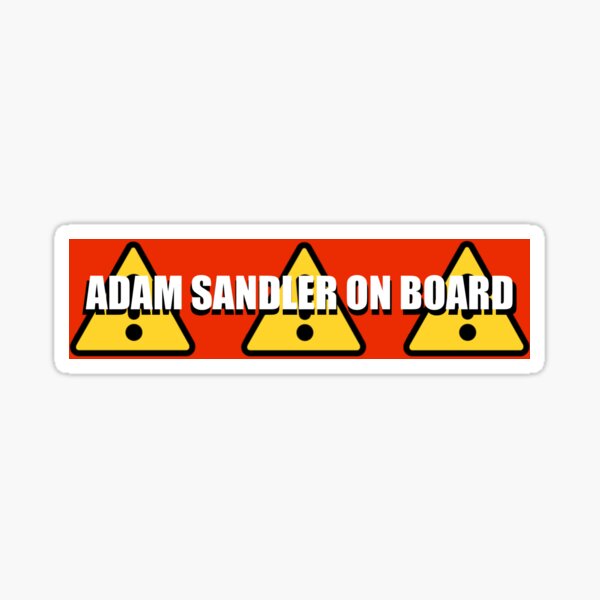 Vista previa del artículo con la obra «Adam Sandler a bordo», diseñado y vendido por motheggart.