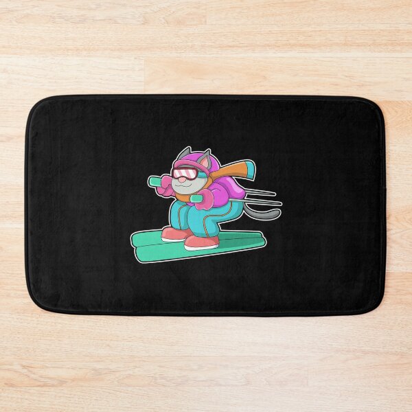 Item preview, Cat as Ski jumper with Ski & Ski goggles designed and sold by Snabdesign84.