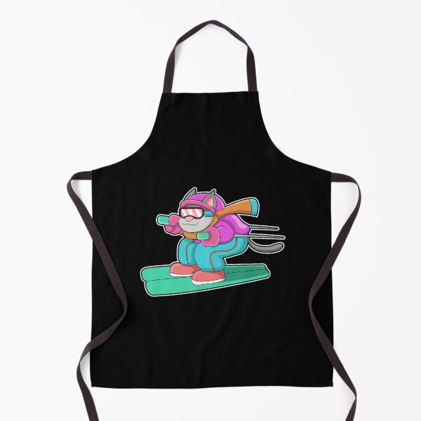 Item preview, Cat as Ski jumper with Ski & Ski goggles designed and sold by Snabdesign84.