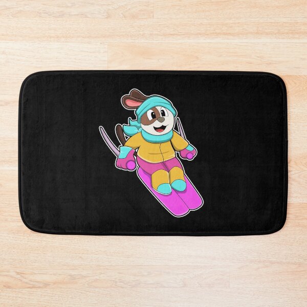 Item preview, Dog as Skier with Ski & Scarf designed and sold by Snabdesign84.