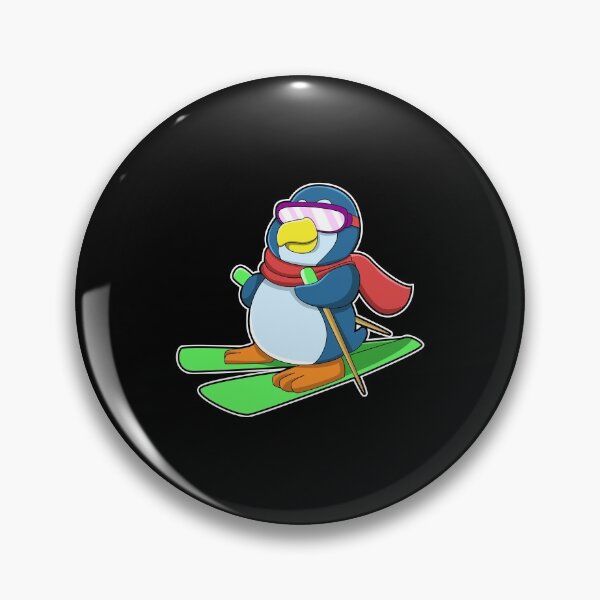Item preview, Penguin as Skier with Ski Scarf & Sunglasses designed and sold by Snabdesign84.