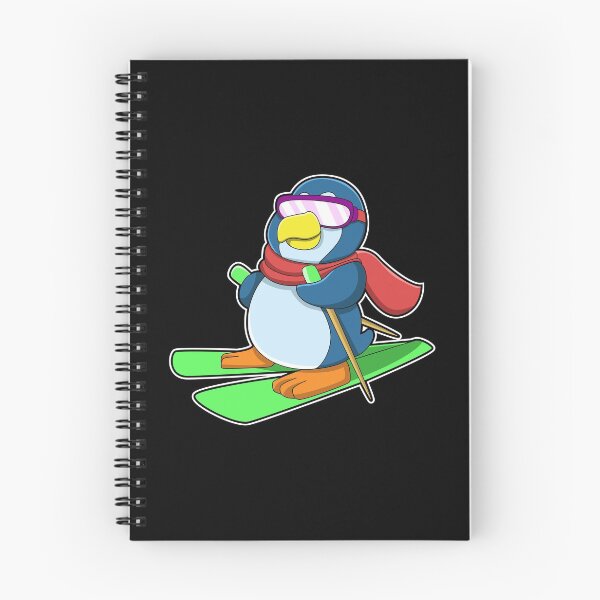 Item preview, Penguin as Skier with Ski Scarf & Sunglasses designed and sold by Snabdesign84.