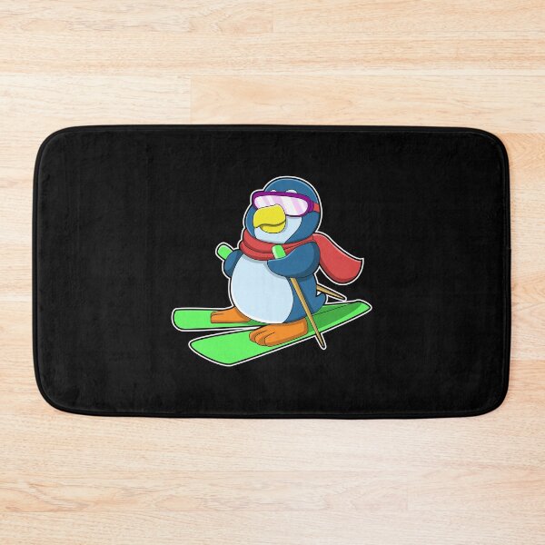 Item preview, Penguin as Skier with Ski Scarf & Sunglasses designed and sold by Snabdesign84.