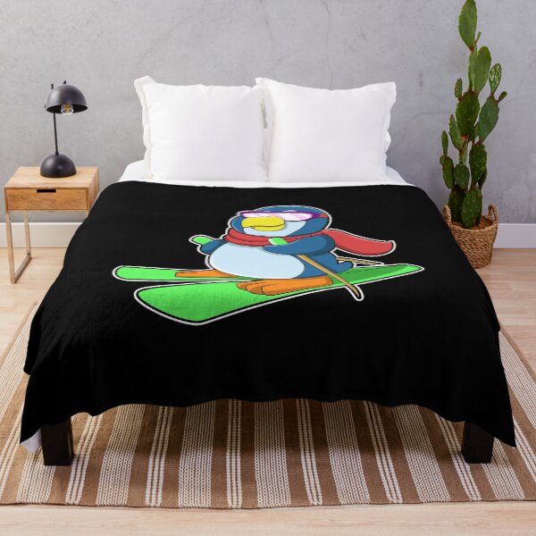 Item preview, Penguin as Skier with Ski Scarf & Sunglasses designed and sold by Snabdesign84.