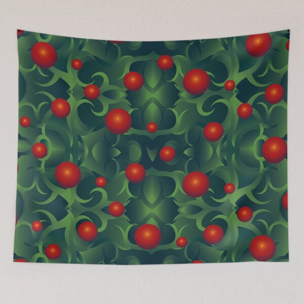 Item preview, Red Space Balls in Organic Green Galaxy designed and sold by jeff-jones.