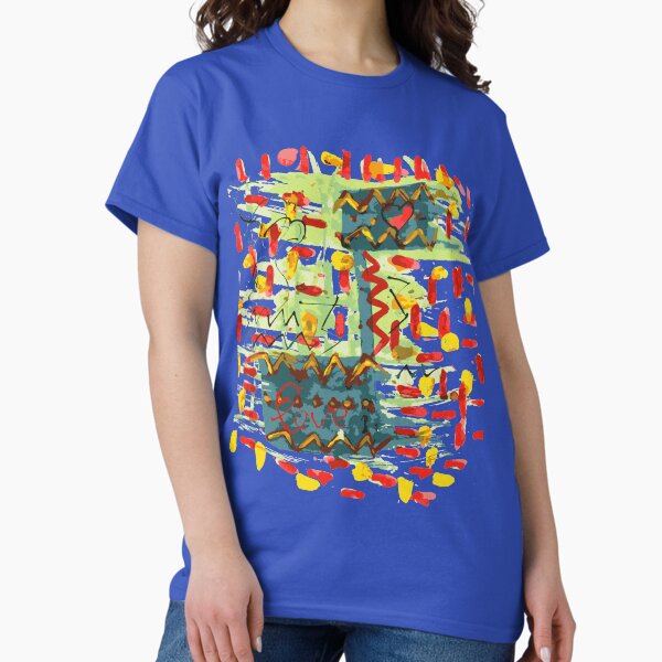 abstraction geometry doodle Classic T-Shirt