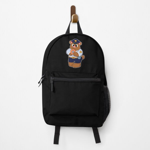 Item preview, Bear as Police officer with Police uniform & Donut designed and sold by Snabdesign84.