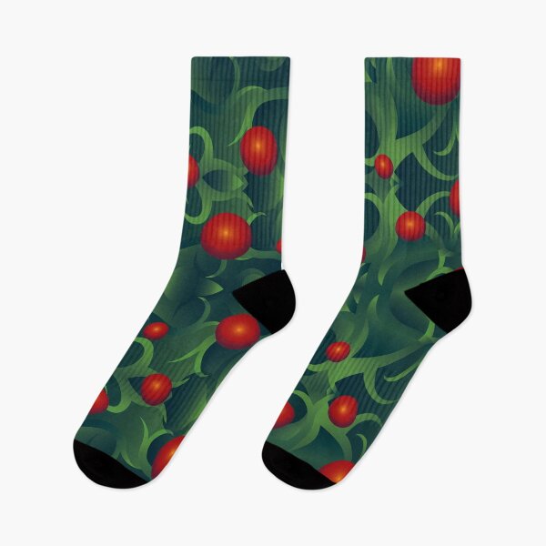 Item preview, Red Space Balls in Organic Green Galaxy designed and sold by jeff-jones.