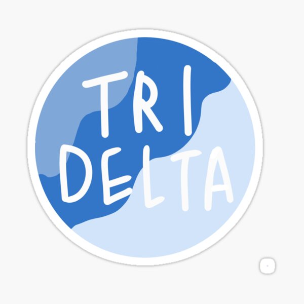 Blue Wave Tri Delta Sticker
