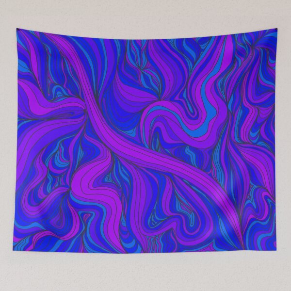 Item preview, Trippy purple and dark blue swirls designed and sold by CreativePetlin.