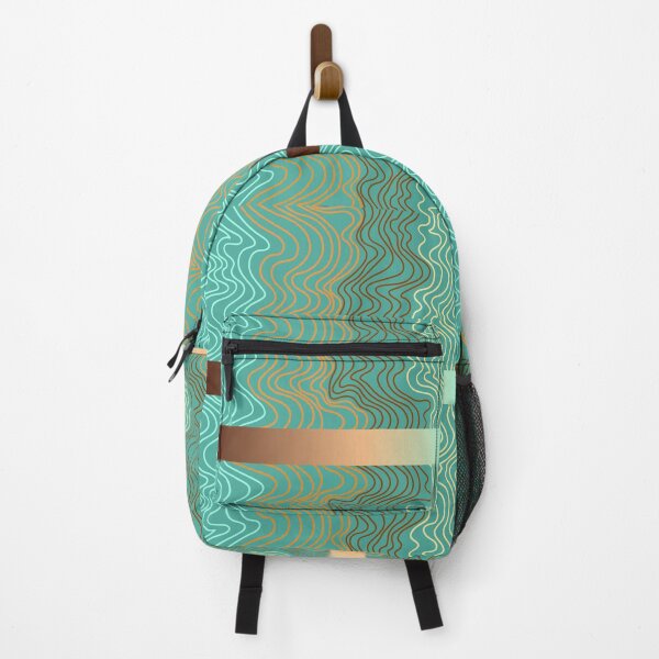 Item preview, Turquoise Psychedelic Curves and Lines designed and sold by Ksaavet.