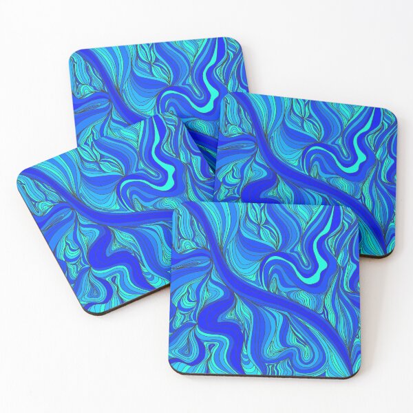 Item preview, trippy blue and turquoise swirls designed and sold by CreativePetlin.