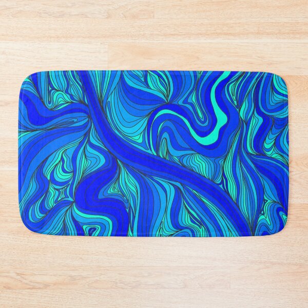 Item preview, trippy blue and turquoise swirls designed and sold by CreativePetlin.