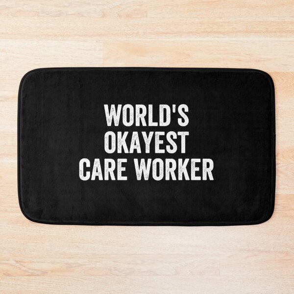 Item preview, Worlds Okayest Care Worker Funny designed and sold by happinestSHOP.