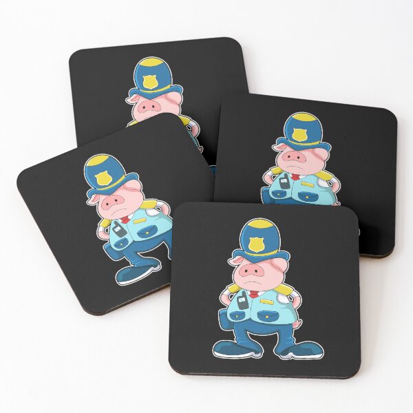 Item preview, Pig as Police officer with Police Uniform & Hat designed and sold by Snabdesign84.