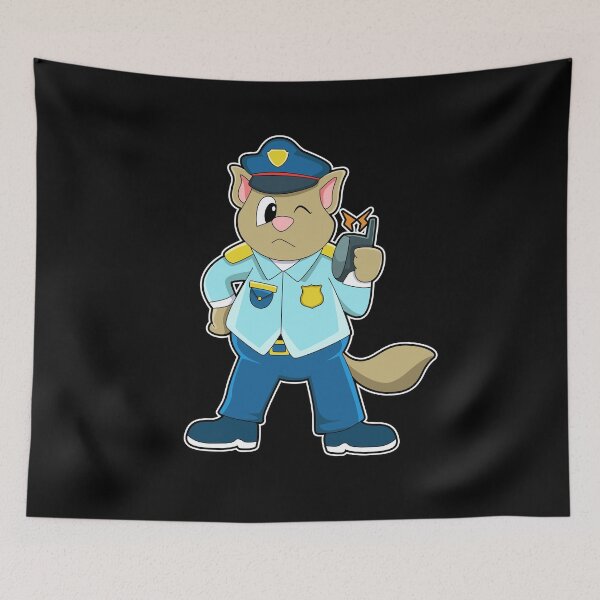 Item preview, Cat Cop Microphone Police designed and sold by Snabdesign84.