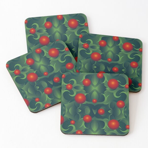 Item preview, Red Space Balls in Organic Green Galaxy designed and sold by jeff-jones.