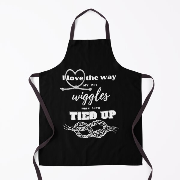 Item preview, I Love the Way My Pet Wiggles (white text), Rope Bondage BDSM Design for Tops and Dom/Dommes designed and sold by ForbiddenFlavor.
