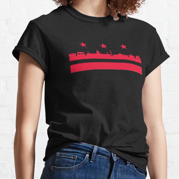 Washington DC flag landmarks Classic T-Shirt