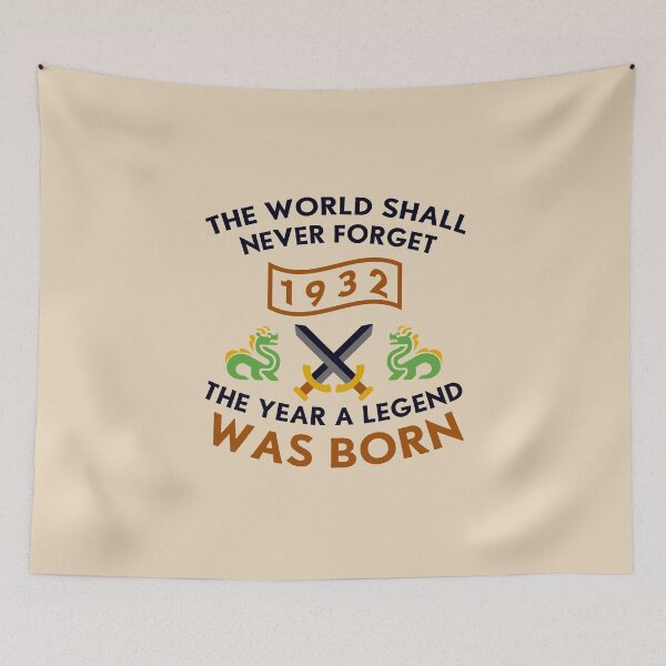 Item preview, 1932 The Year A Legend Was Born Dragons and Swords Design (Dark) designed and sold by Graograman.