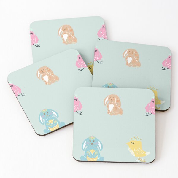 Item preview, Easter spring bunny and chick cute pattern designed and sold by TheWaterBirds.