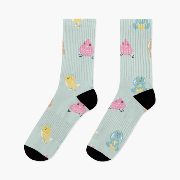 Item preview, Easter spring bunny and chick cute pattern designed and sold by TheWaterBirds.