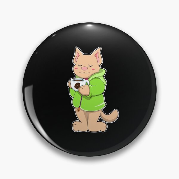 Item preview, Cat with Cup of Coffee & Pajamas designed and sold by Snabdesign84.