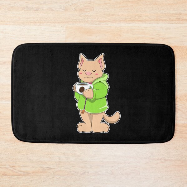 Item preview, Cat with Cup of Coffee & Pajamas designed and sold by Snabdesign84.