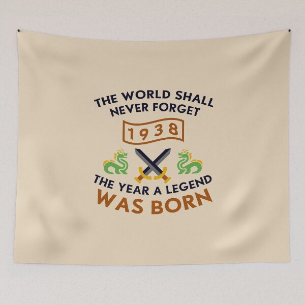 Item preview, 1938 The Year A Legend Was Born Dragons and Swords Design (Dark) designed and sold by Graograman.