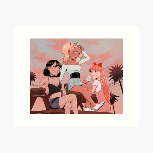 Powerpuff Girls Art Prints Redbubble