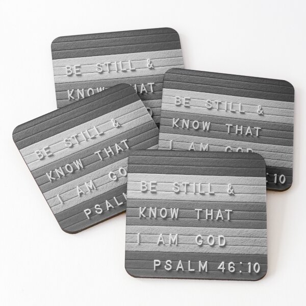 Item preview, Be Still & Know That I Am God Letterboard (black and white edit) designed and sold by Grace Feucht.