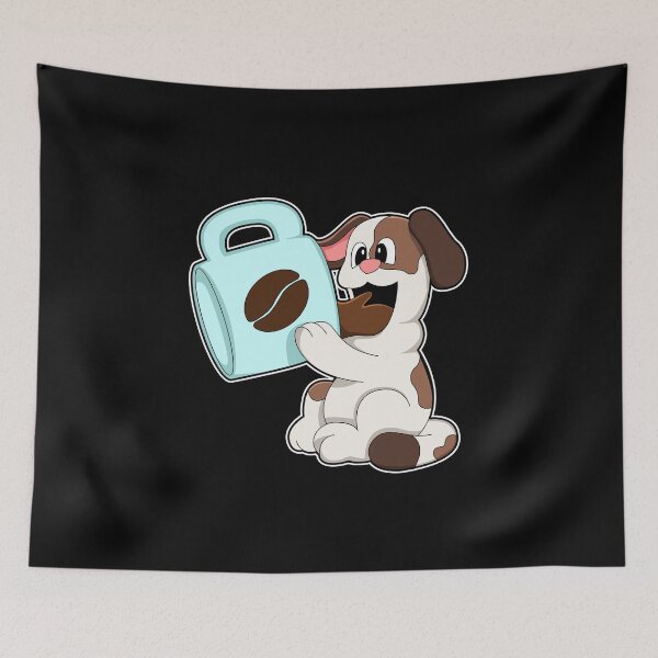 Item preview, Dog with Cup of Coffee designed and sold by Snabdesign84.