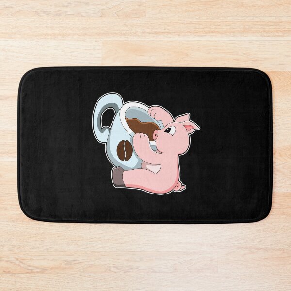 Item preview, Pig with Cup of Coffee designed and sold by Snabdesign84.