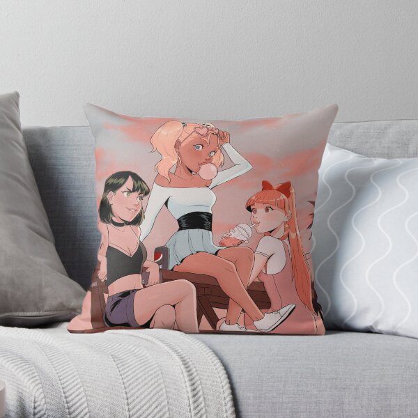 Powerpuff Girls Throw Pillow