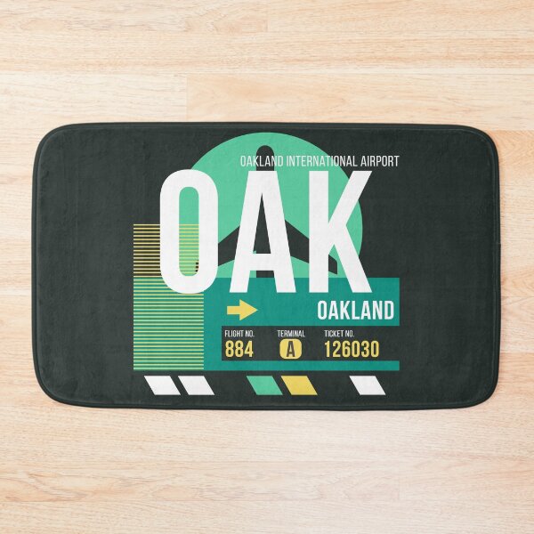Item preview, Oakland (OAK) Airport Code Baggage Tag designed and sold by SLAG-Creative.