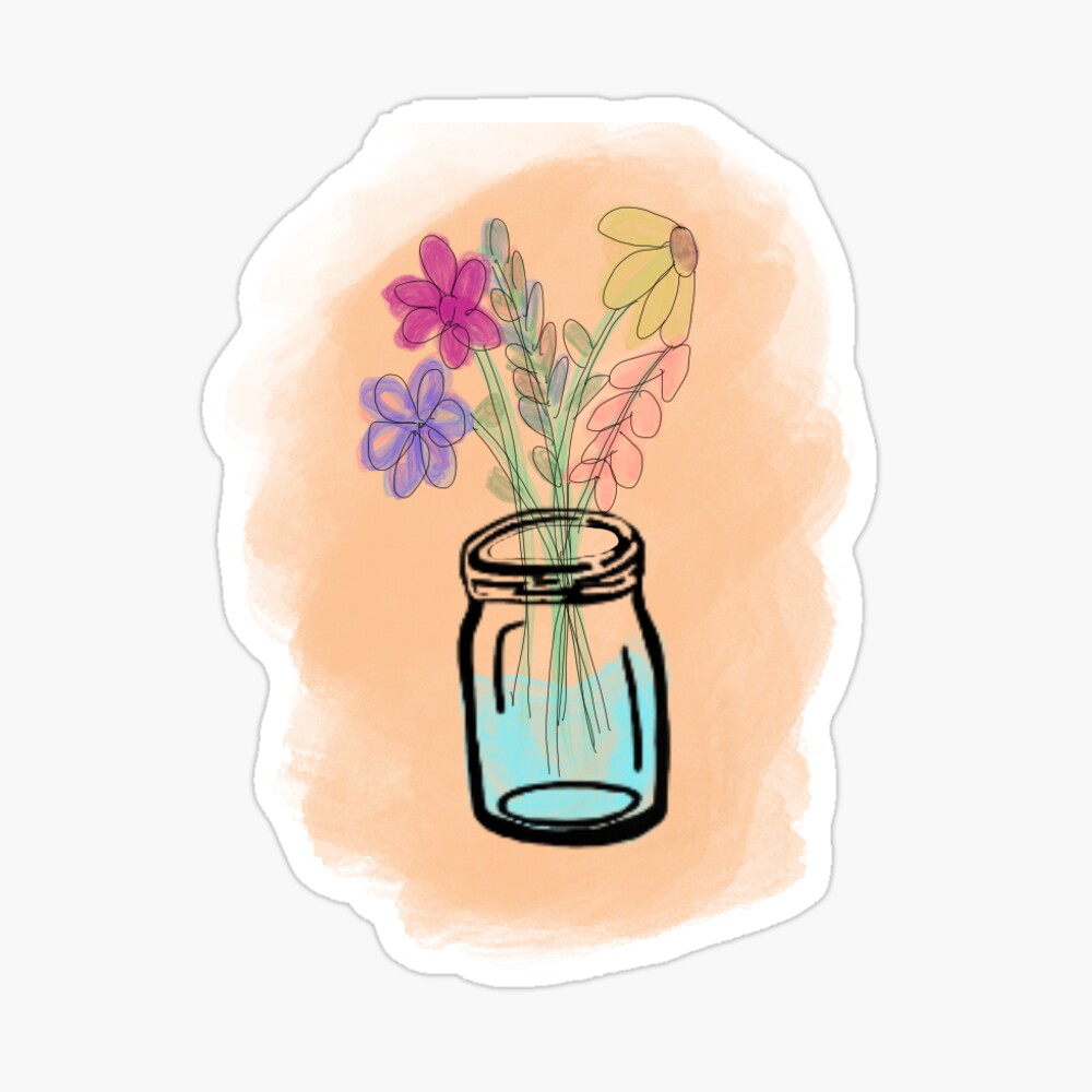 cute mason jars stickers Postcard for Sale by Nyanko-Sempai