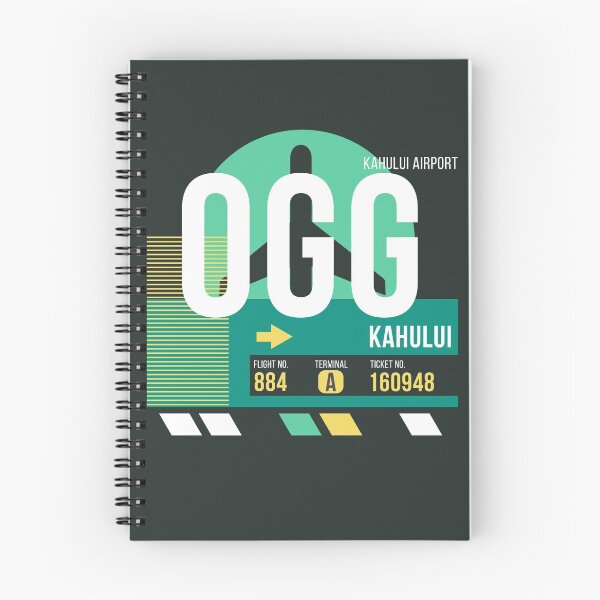 Item preview, Kahului Maui (OGG) Airport Code Baggage Tag designed and sold by SLAG-Creative.