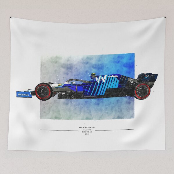 Item preview, Nicholas Latifi F1 2021 Williams Car Art designed and sold by d25bev.