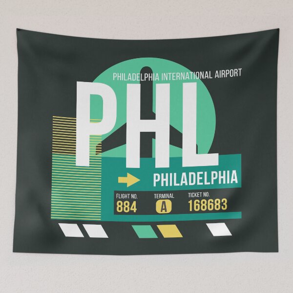 Item preview, Philadelphia (PHL) Airport Code Baggage Tag designed and sold by SLAG-Creative.
