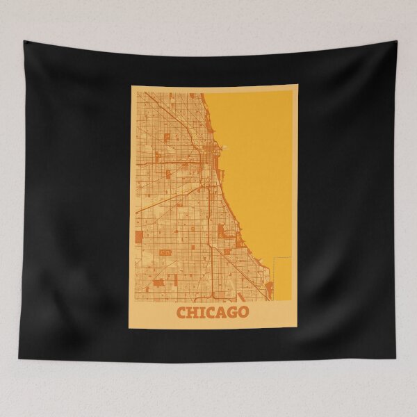 Item preview, Chicago Map designed and sold by MyIdentityShop.