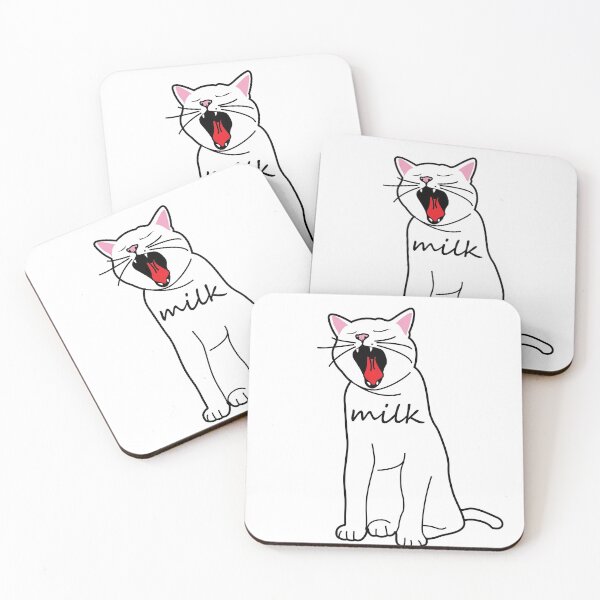 Item preview, white cats milk story.  designed and sold by dadamda.